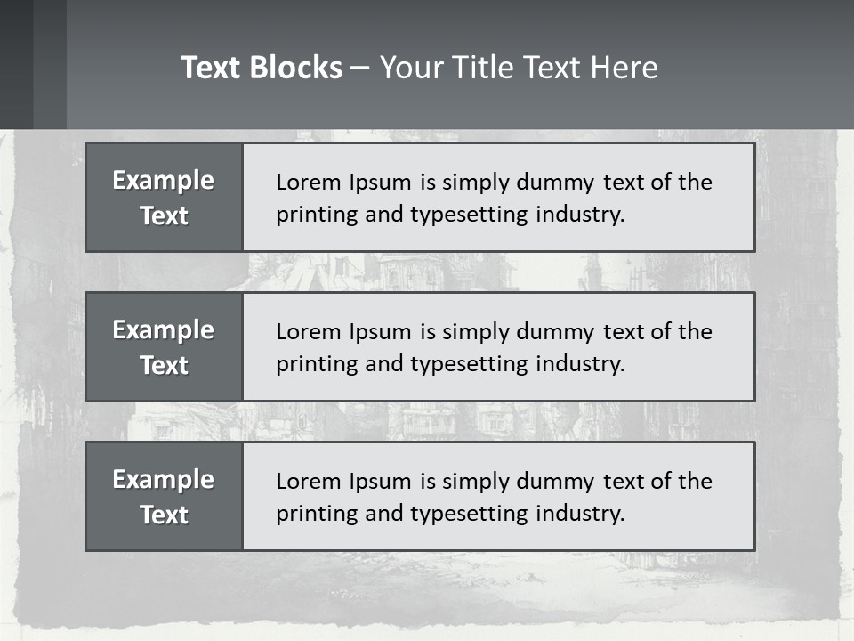 A Black And White Picture Of A City PowerPoint Template