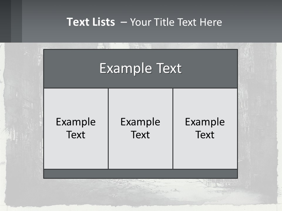 A Black And White Picture Of A City PowerPoint Template