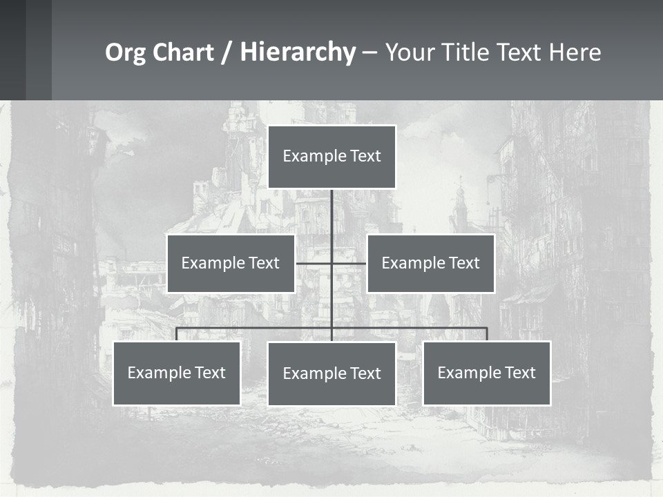 A Black And White Picture Of A City PowerPoint Template