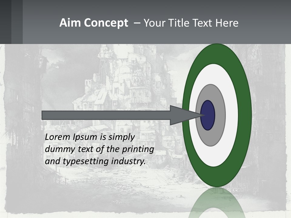 A Black And White Picture Of A City PowerPoint Template