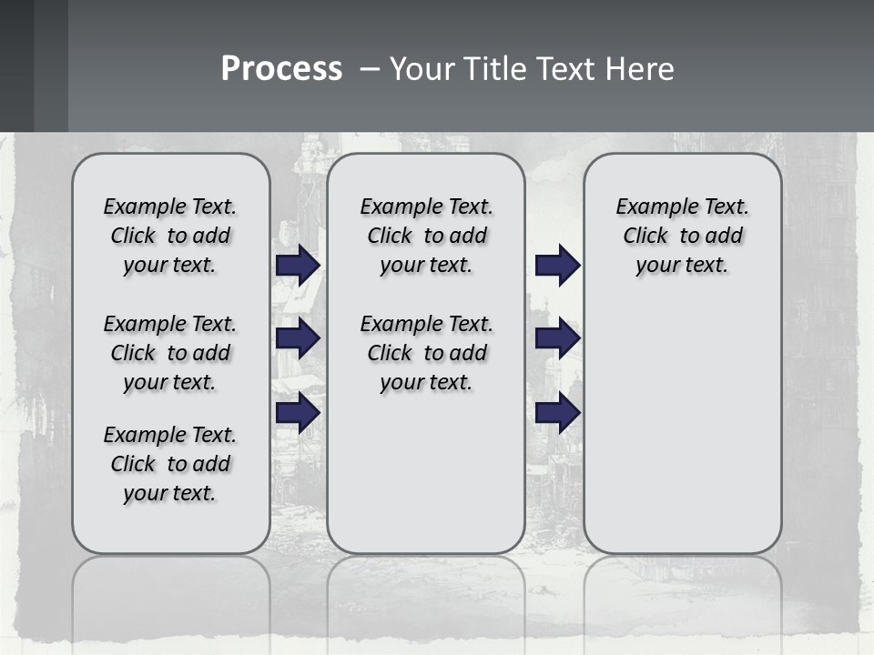 A Black And White Picture Of A City PowerPoint Template