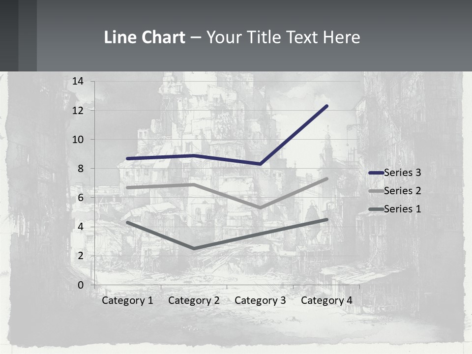 A Black And White Picture Of A City PowerPoint Template
