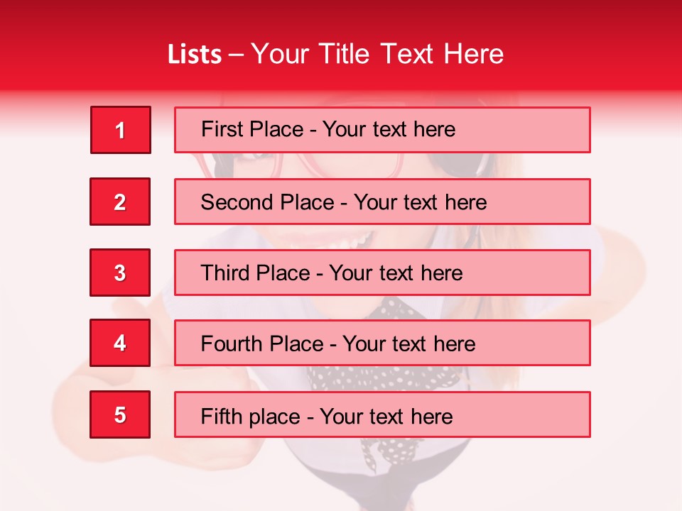 A Woman Wearing A Headset With A Microphone In Her Hand PowerPoint Template