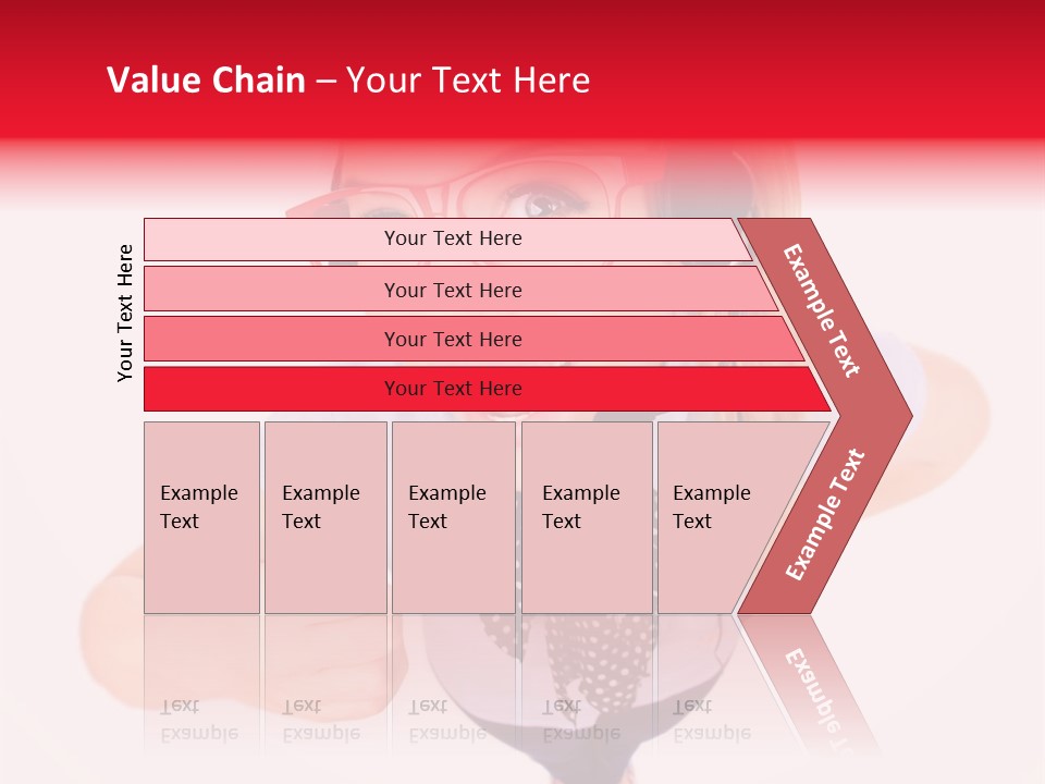 A Woman Wearing A Headset With A Microphone In Her Hand PowerPoint Template