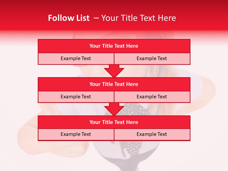 A Woman Wearing A Headset With A Microphone In Her Hand PowerPoint Template