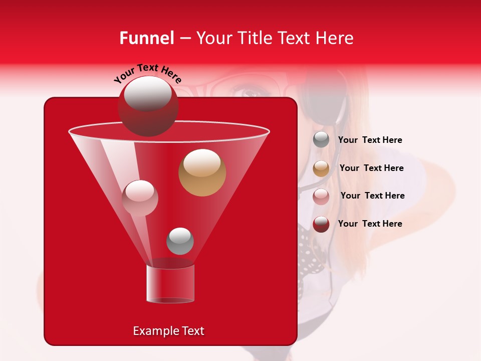 A Woman Wearing A Headset With A Microphone In Her Hand PowerPoint Template