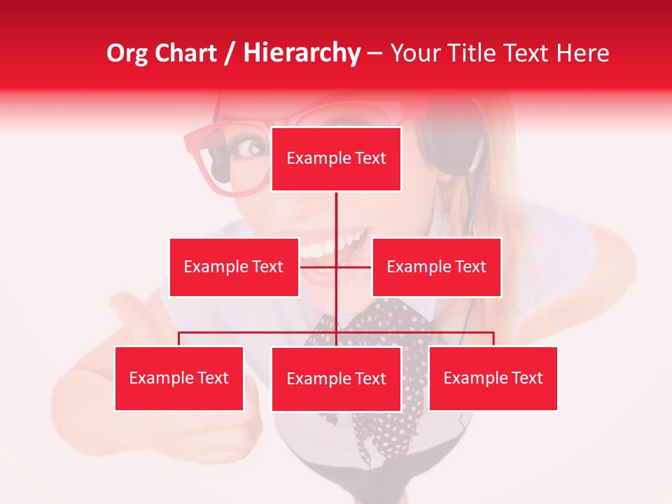 A Woman Wearing A Headset With A Microphone In Her Hand PowerPoint Template