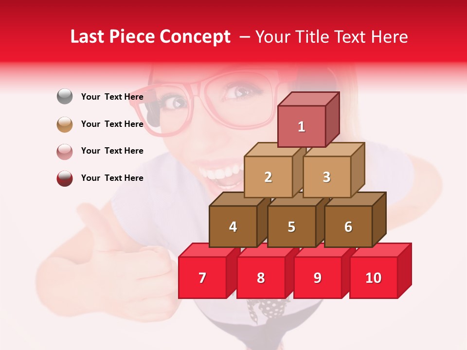 A Woman Wearing A Headset With A Microphone In Her Hand PowerPoint Template