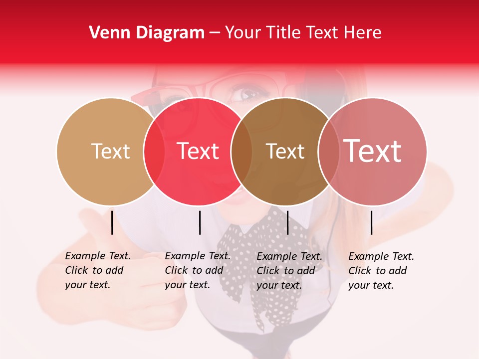 A Woman Wearing A Headset With A Microphone In Her Hand PowerPoint Template