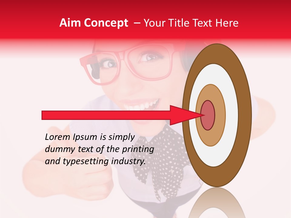 A Woman Wearing A Headset With A Microphone In Her Hand PowerPoint Template