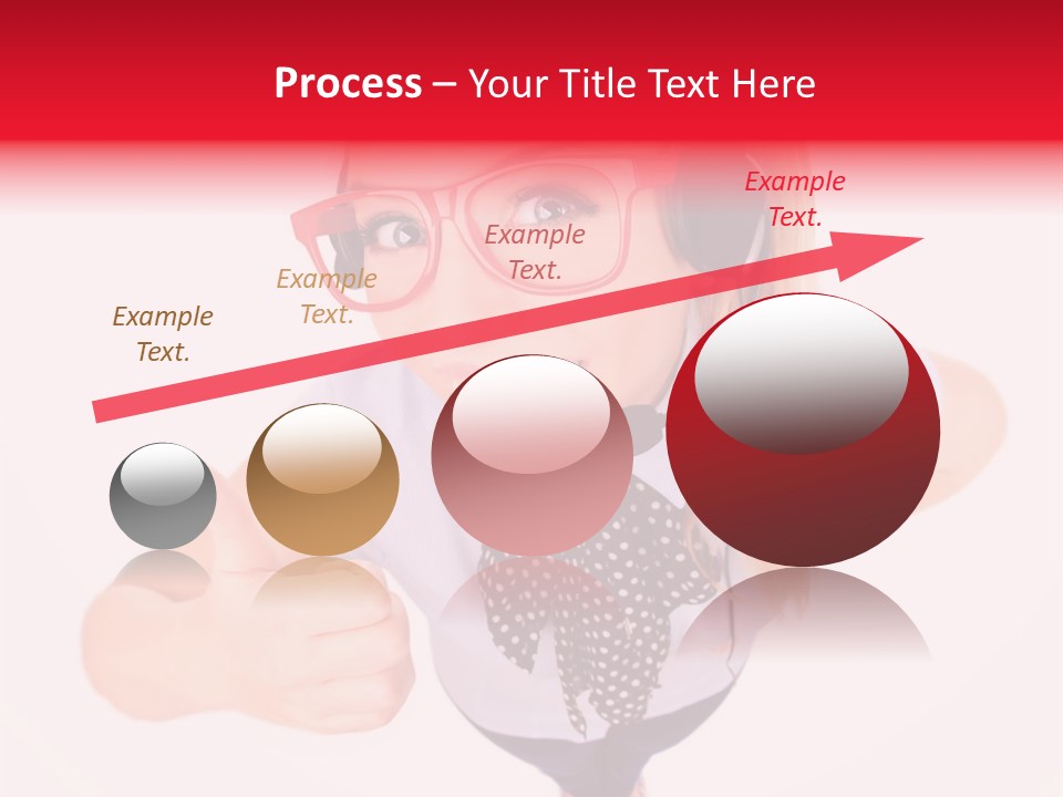 A Woman Wearing A Headset With A Microphone In Her Hand PowerPoint Template