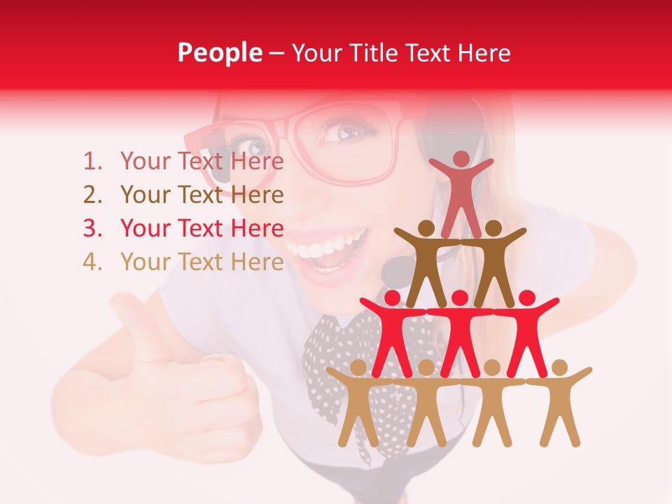 A Woman Wearing A Headset With A Microphone In Her Hand PowerPoint Template