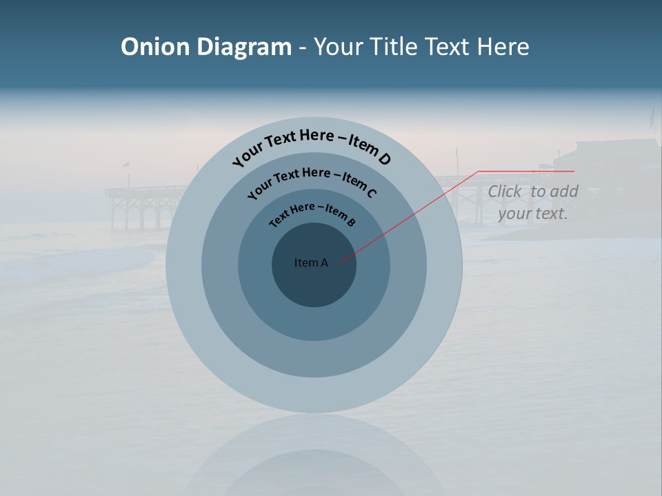 A Pier On The Beach With The Sun Setting In The Background PowerPoint Template