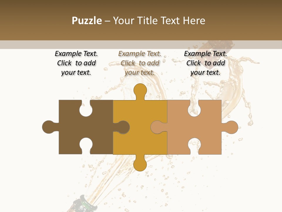 A Bottle Of Champagne Being Poured Into It PowerPoint Template