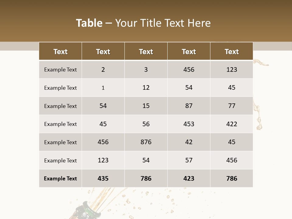 A Bottle Of Champagne Being Poured Into It PowerPoint Template