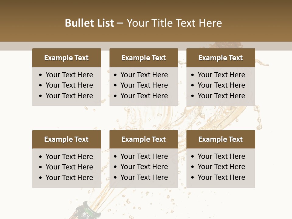 A Bottle Of Champagne Being Poured Into It PowerPoint Template