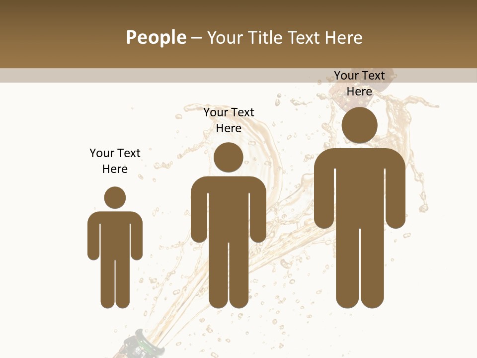 A Bottle Of Champagne Being Poured Into It PowerPoint Template