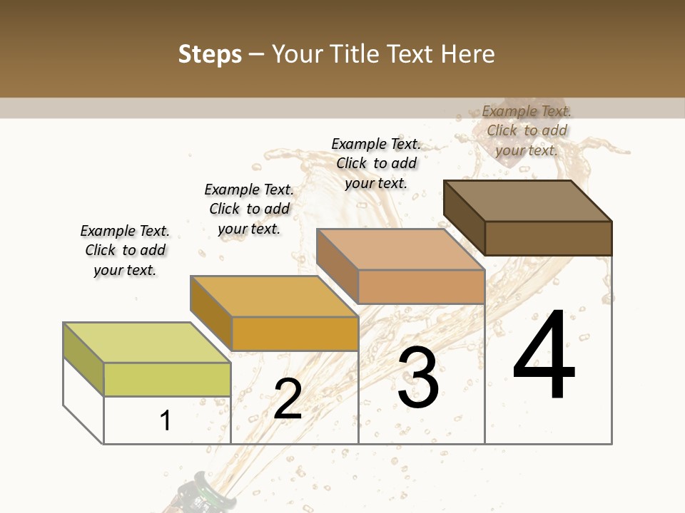 A Bottle Of Champagne Being Poured Into It PowerPoint Template