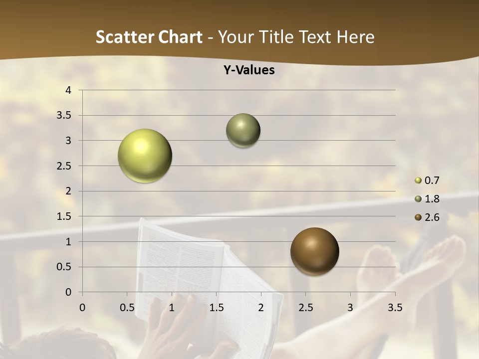 A Woman Laying In A Hammock Reading A Book PowerPoint Template