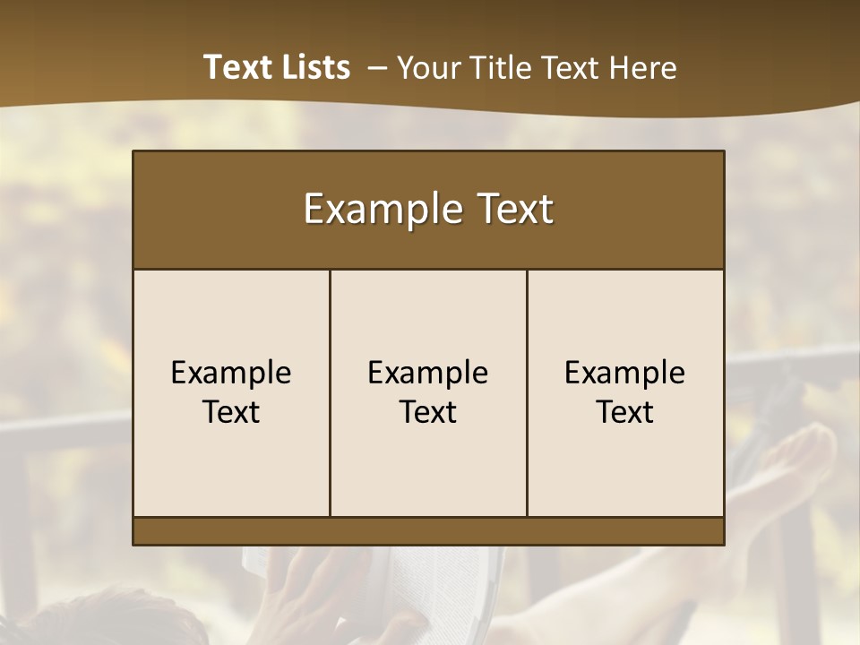 A Woman Laying In A Hammock Reading A Book PowerPoint Template