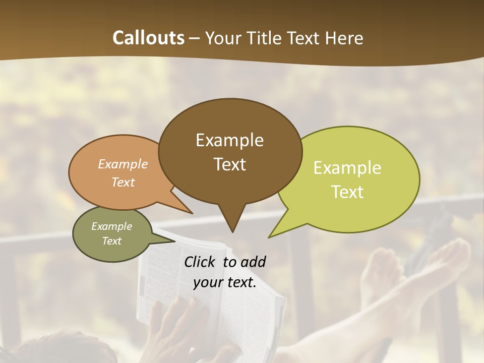 A Woman Laying In A Hammock Reading A Book PowerPoint Template