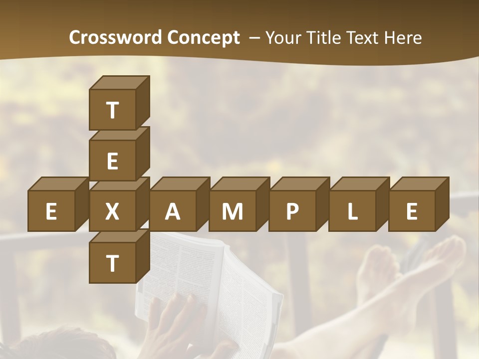 A Woman Laying In A Hammock Reading A Book PowerPoint Template