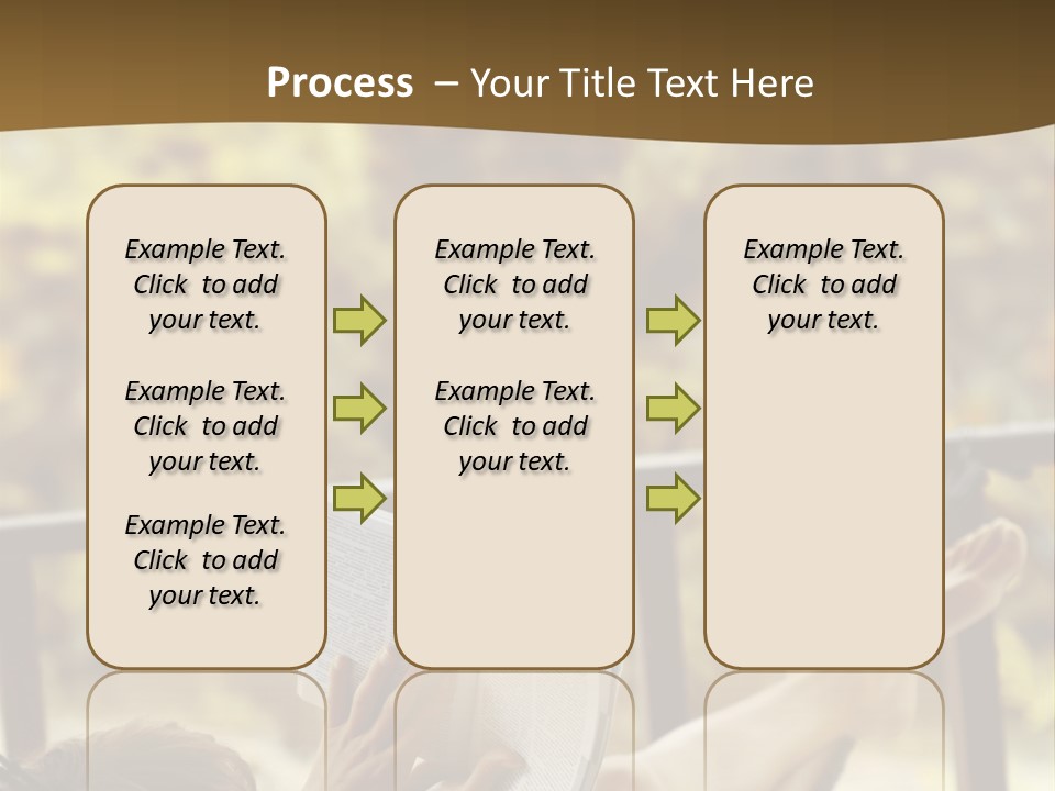 A Woman Laying In A Hammock Reading A Book PowerPoint Template