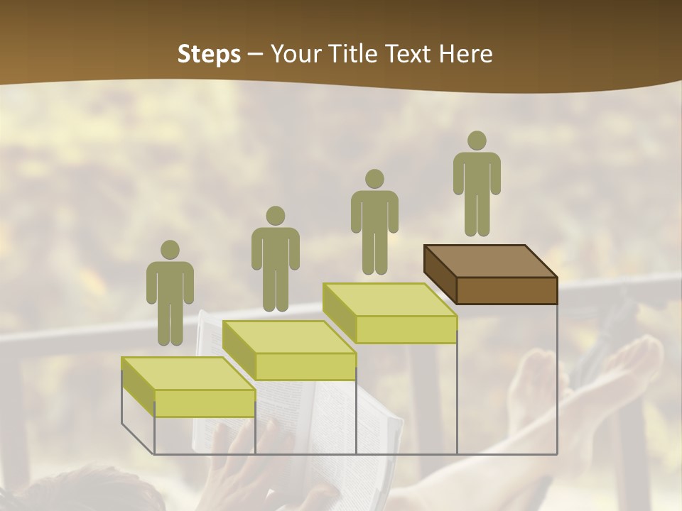 A Woman Laying In A Hammock Reading A Book PowerPoint Template