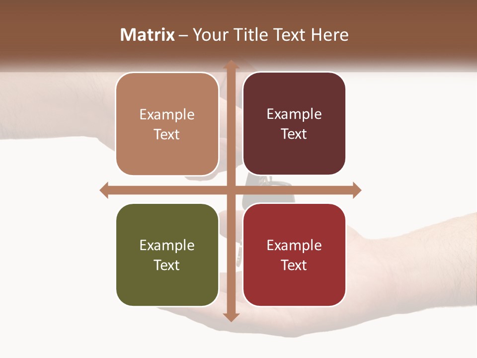 A Person Handing A Car Key To Another Person PowerPoint Template