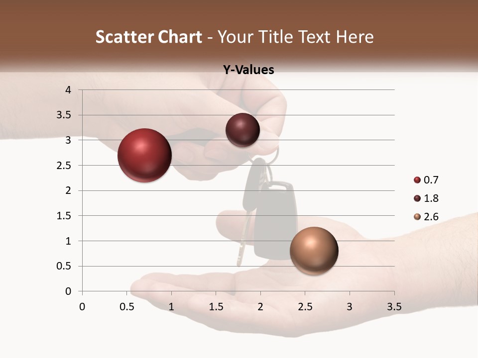 A Person Handing A Car Key To Another Person PowerPoint Template