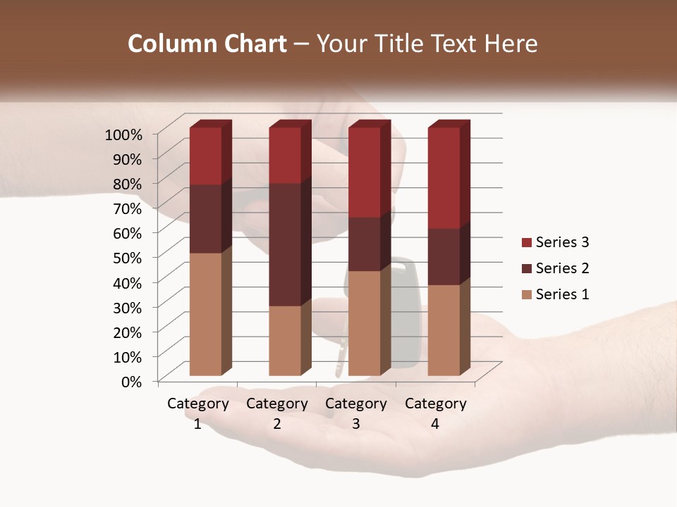 A Person Handing A Car Key To Another Person PowerPoint Template