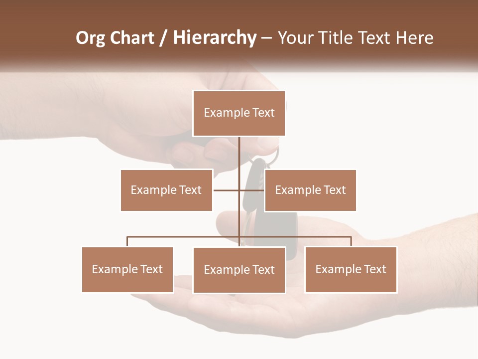 A Person Handing A Car Key To Another Person PowerPoint Template