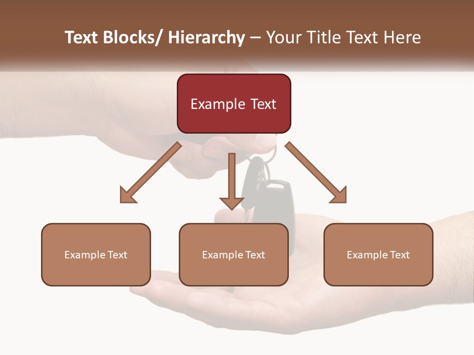 A Person Handing A Car Key To Another Person PowerPoint Template