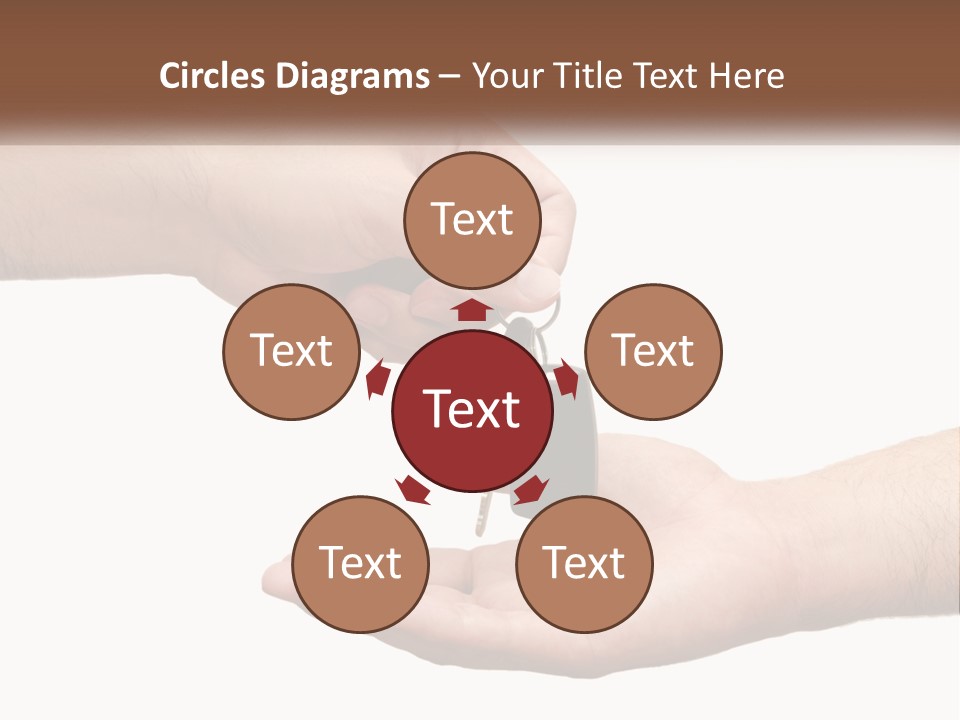 A Person Handing A Car Key To Another Person PowerPoint Template