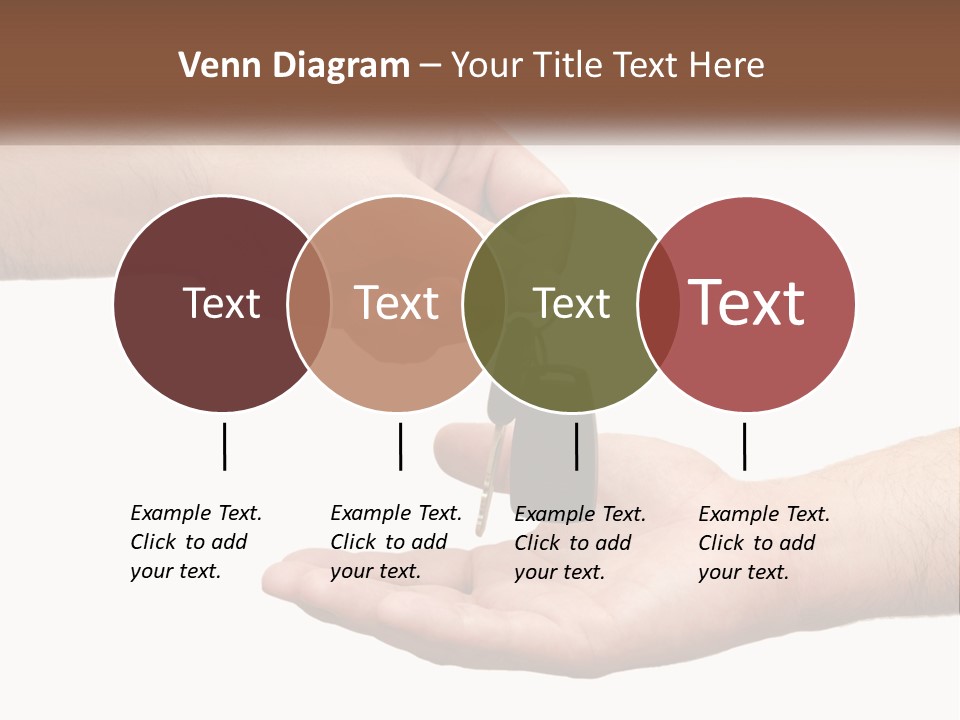 A Person Handing A Car Key To Another Person PowerPoint Template