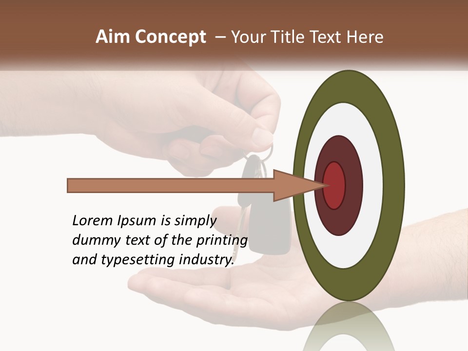 A Person Handing A Car Key To Another Person PowerPoint Template