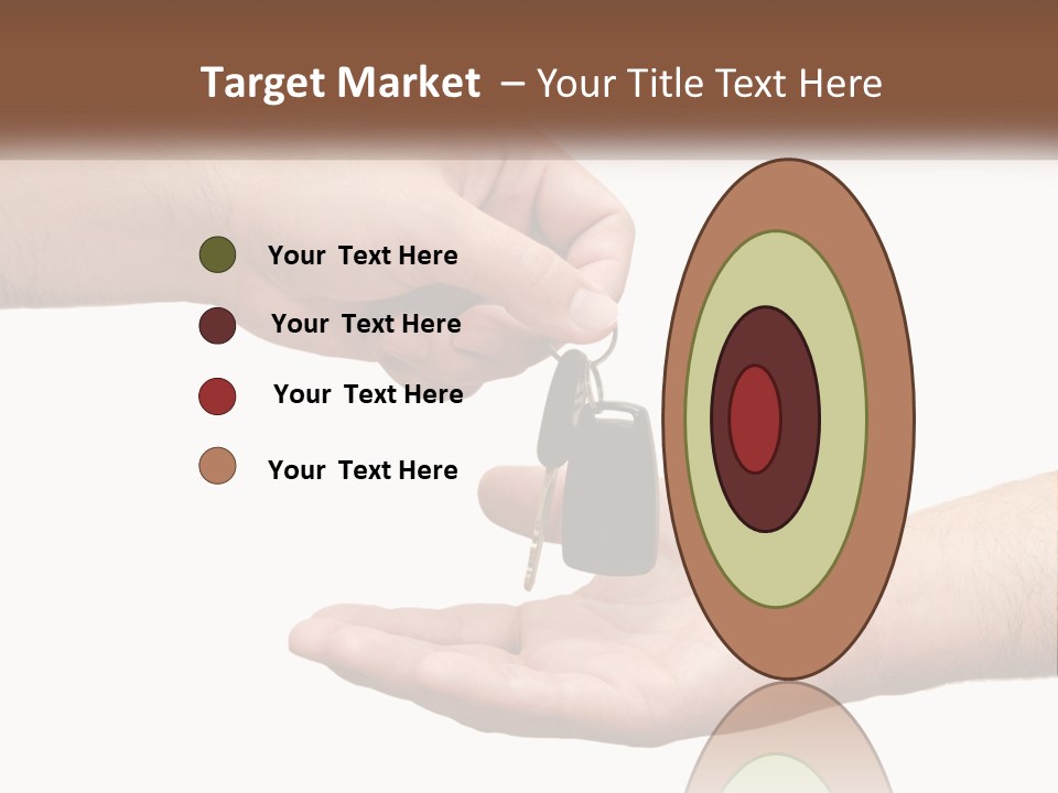 A Person Handing A Car Key To Another Person PowerPoint Template