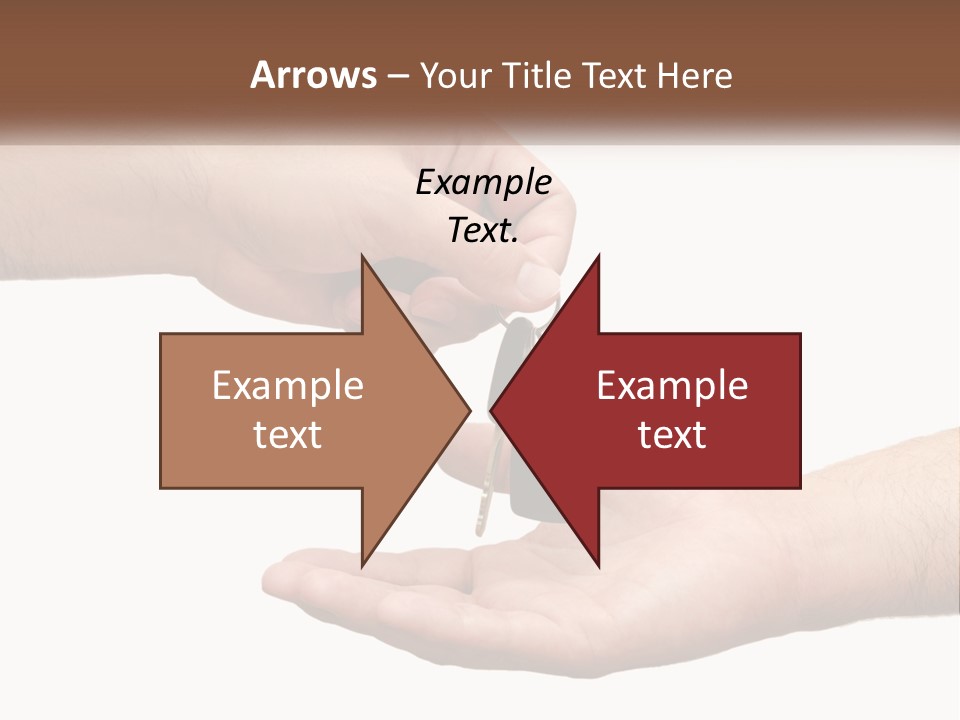 A Person Handing A Car Key To Another Person PowerPoint Template