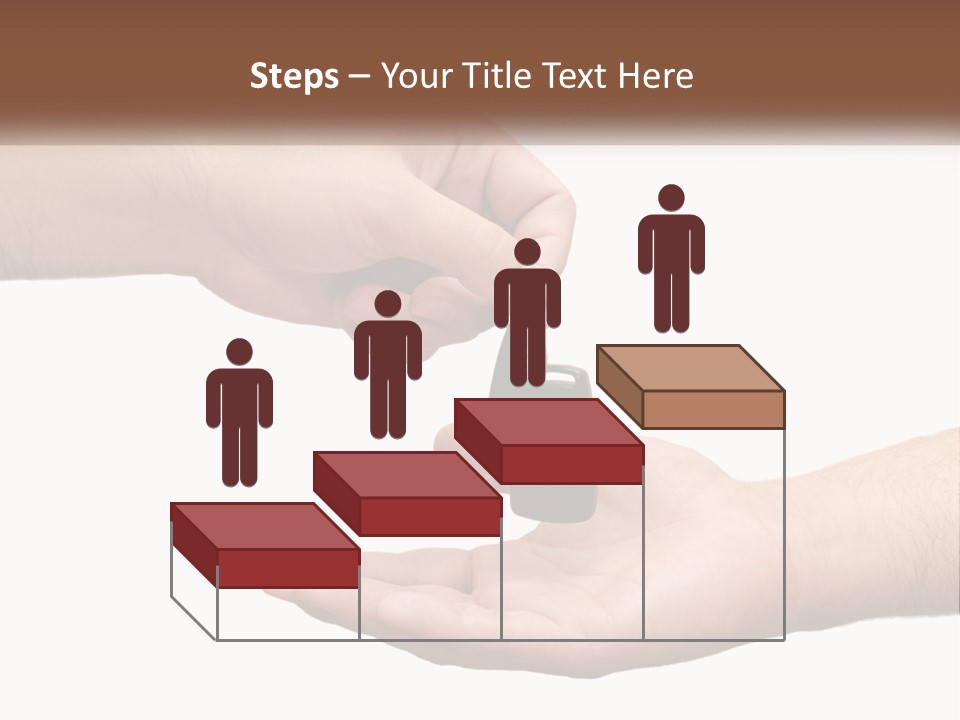 A Person Handing A Car Key To Another Person PowerPoint Template