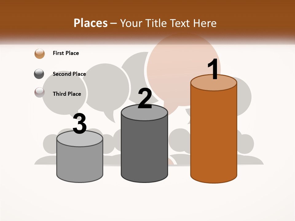 A Group Of People With Speech Bubbles On A White Background PowerPoint Template