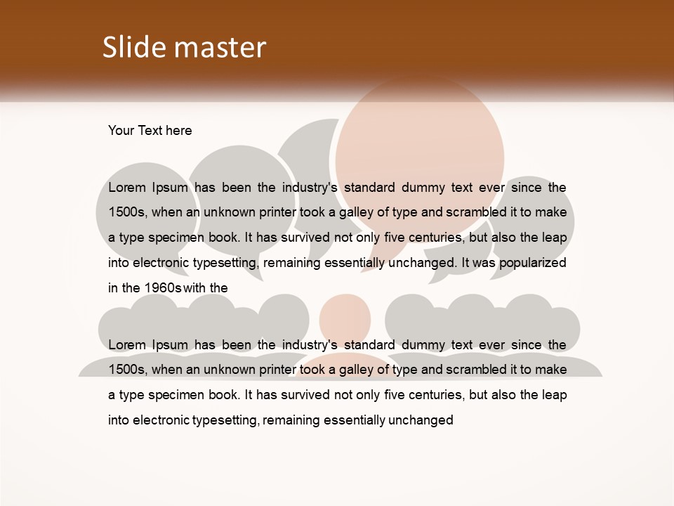 A Group Of People With Speech Bubbles On A White Background PowerPoint Template