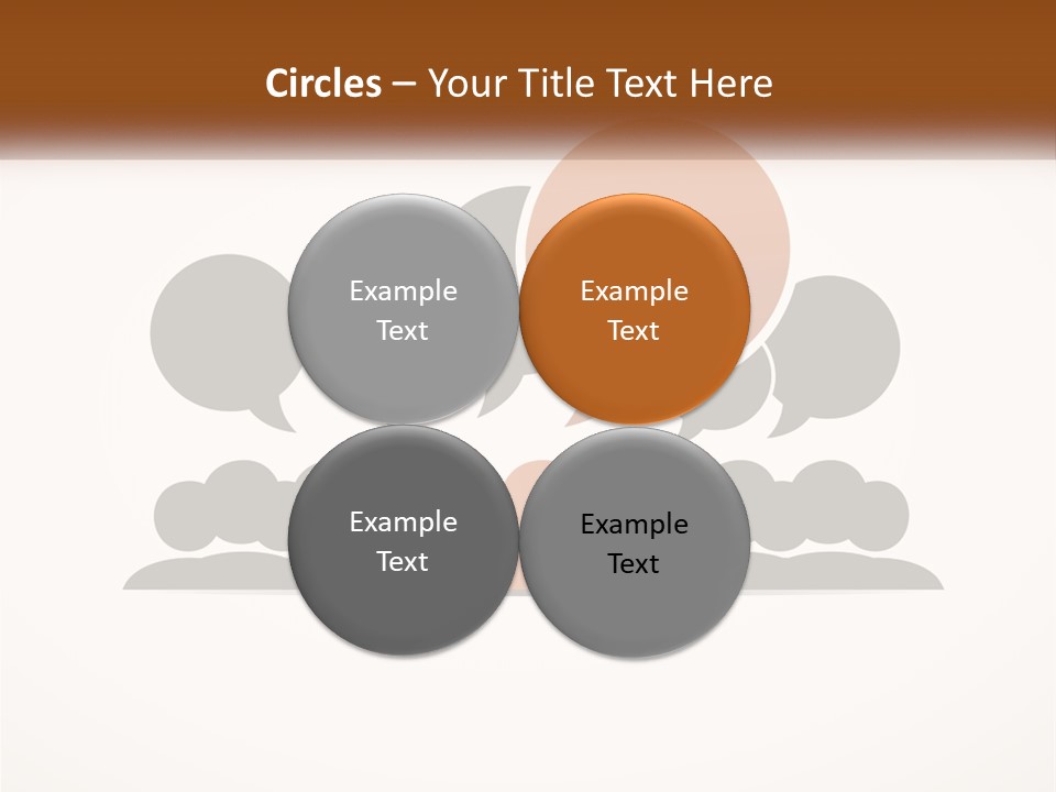 A Group Of People With Speech Bubbles On A White Background PowerPoint Template