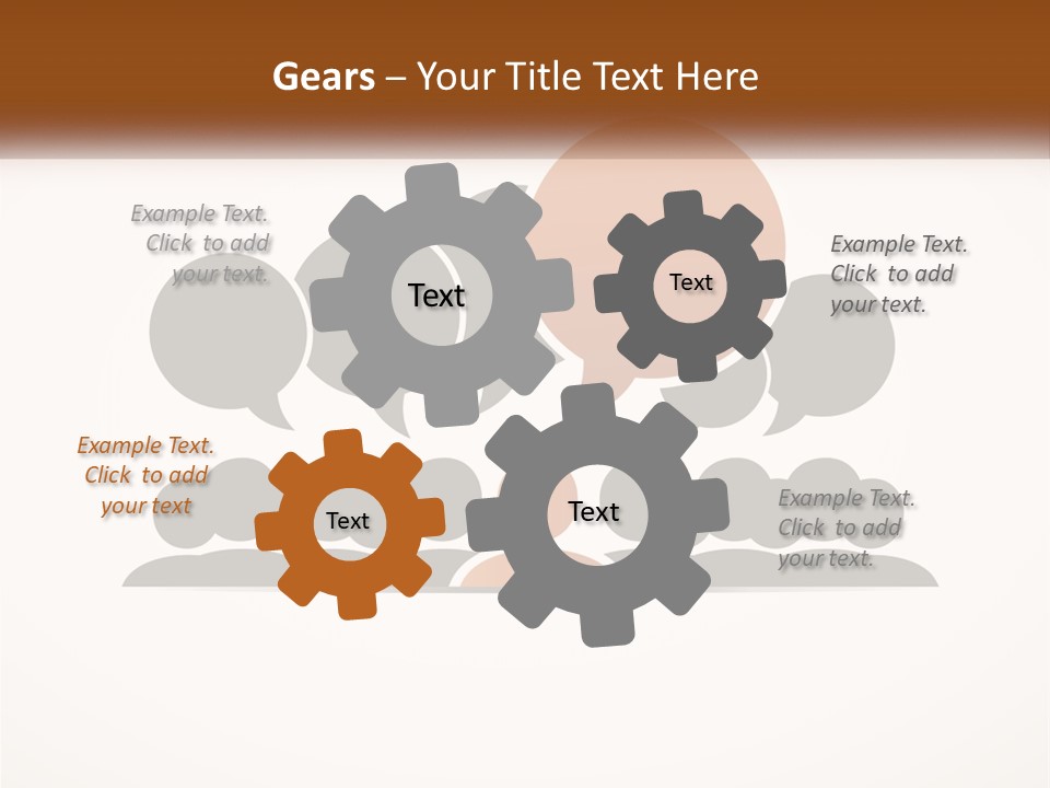 A Group Of People With Speech Bubbles On A White Background PowerPoint Template