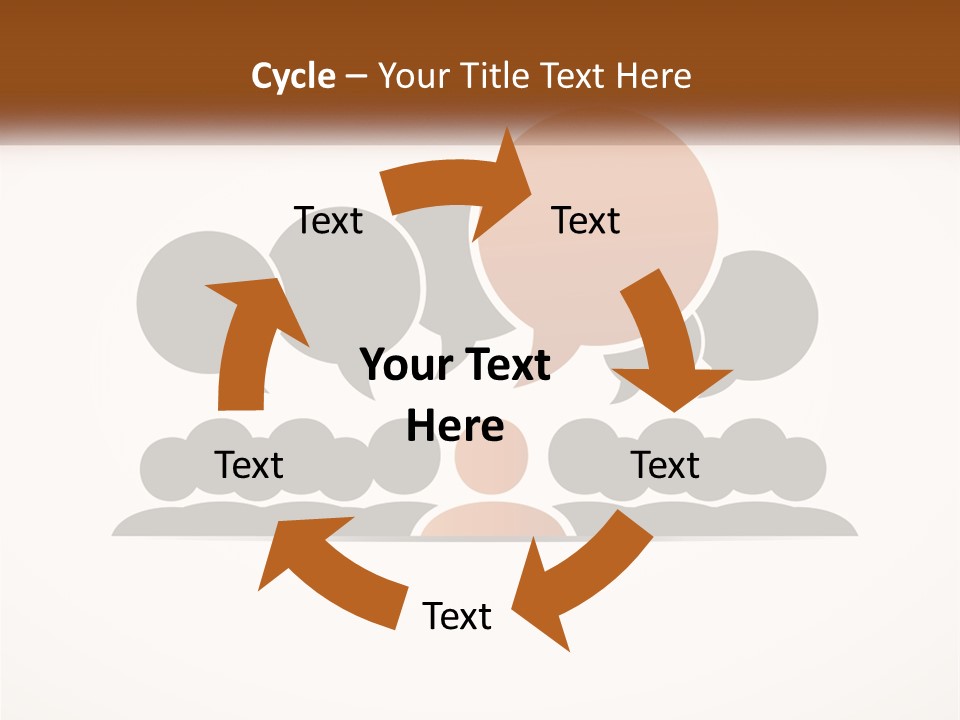 A Group Of People With Speech Bubbles On A White Background PowerPoint Template