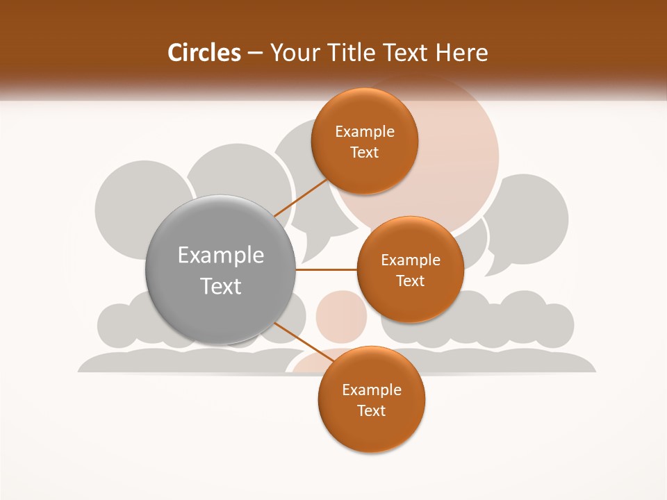 A Group Of People With Speech Bubbles On A White Background PowerPoint Template