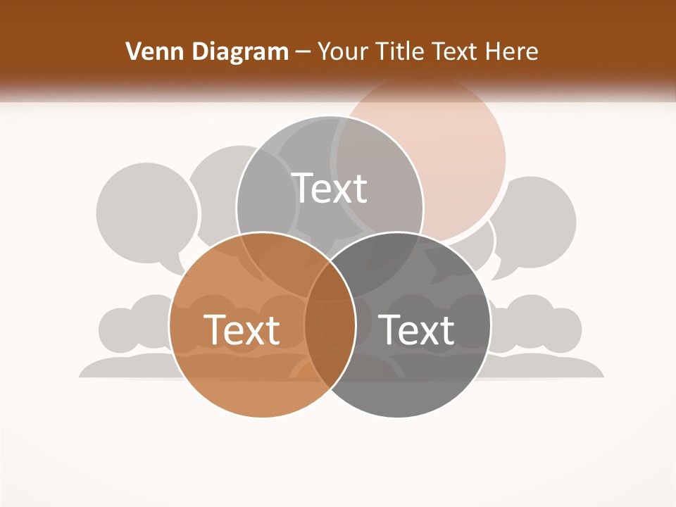 A Group Of People With Speech Bubbles On A White Background PowerPoint Template