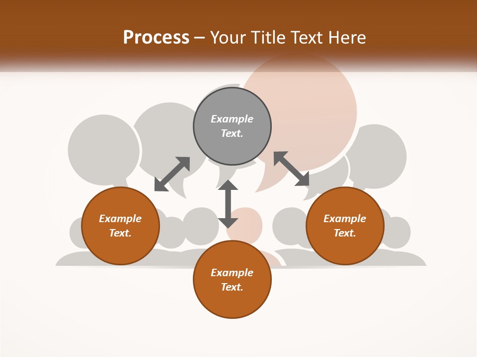 A Group Of People With Speech Bubbles On A White Background PowerPoint Template