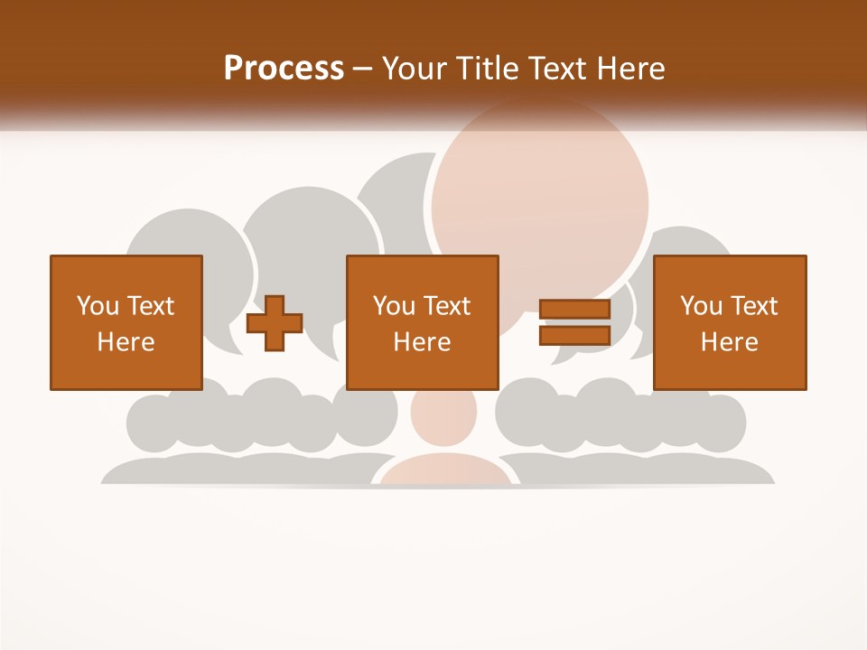 A Group Of People With Speech Bubbles On A White Background PowerPoint Template