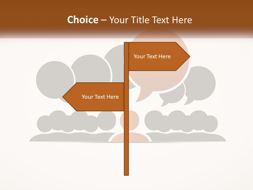 A Group Of People With Speech Bubbles On A White Background PowerPoint Template