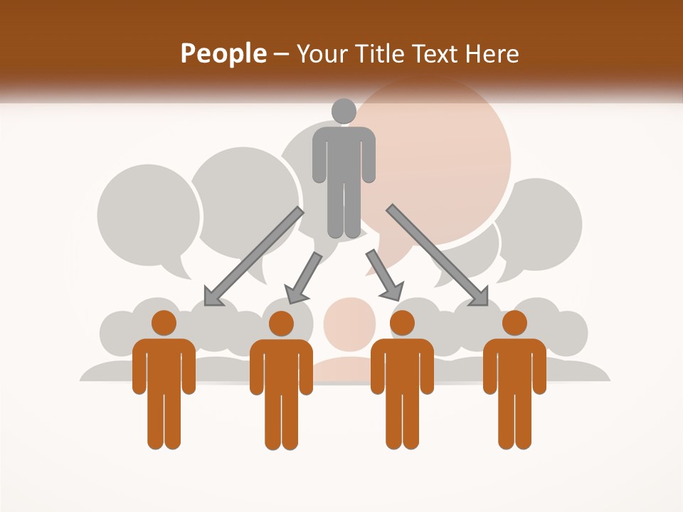 A Group Of People With Speech Bubbles On A White Background PowerPoint Template